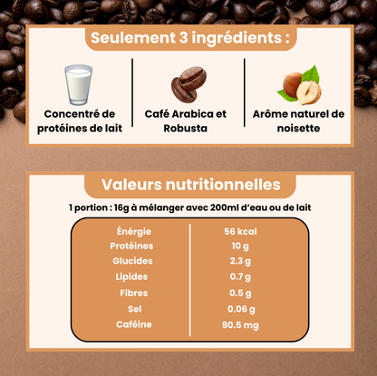 Café instantané protéiné