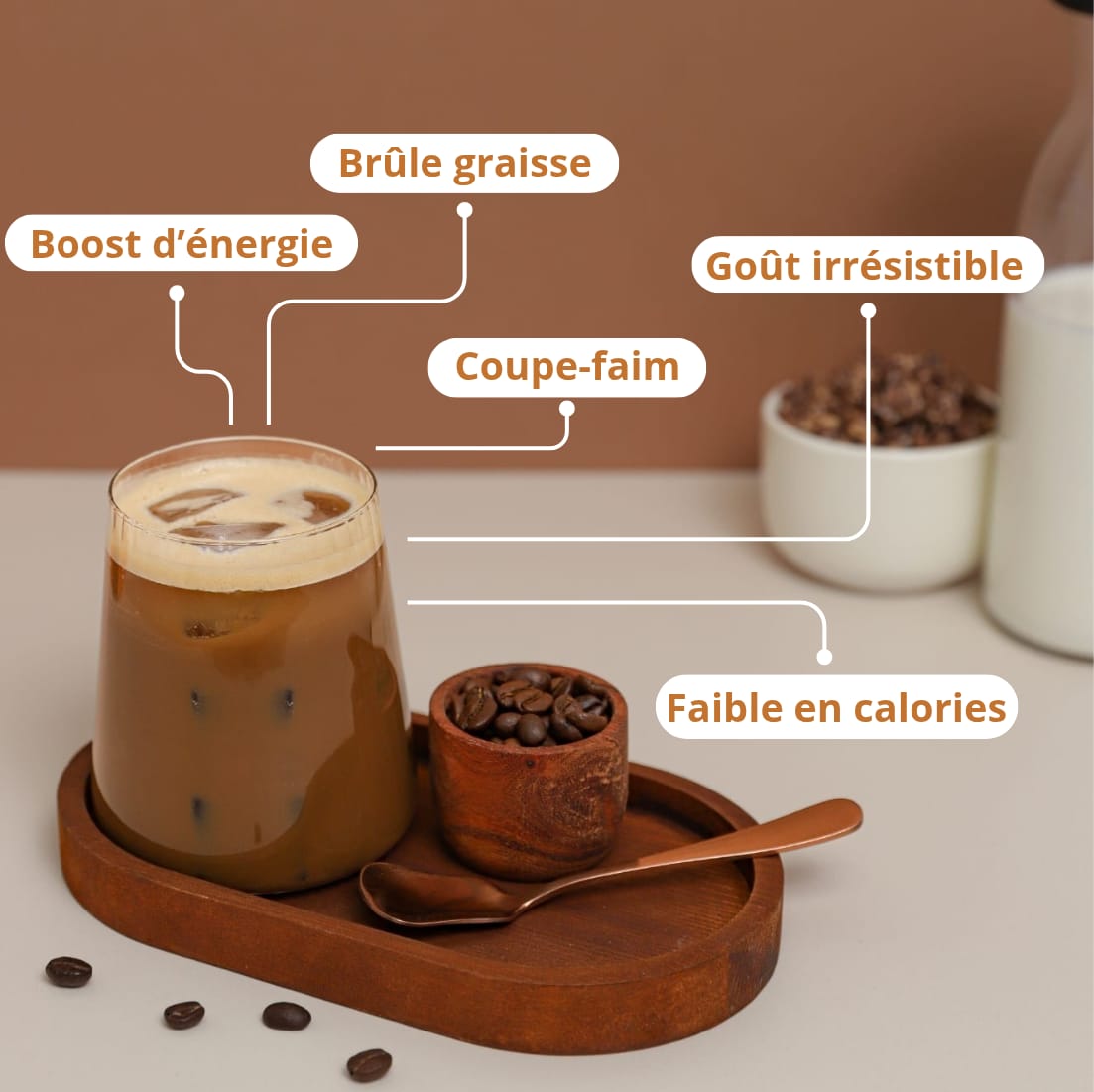 Café instantané protéiné